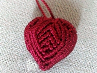 Olgas Macrame Macramé Heart Pendant